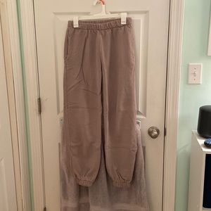 One size purple/mauve brandy melville rosa sweatpants